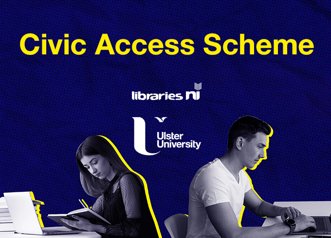 Feature tile 4 Civic Access Scheme, Libraries NI and Ulster University