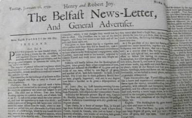 Old article from The Belfast News-Letter