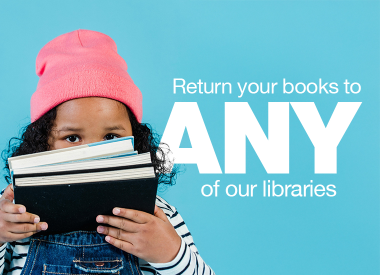 Highlight tile 4 - Return your books to any of our libraries