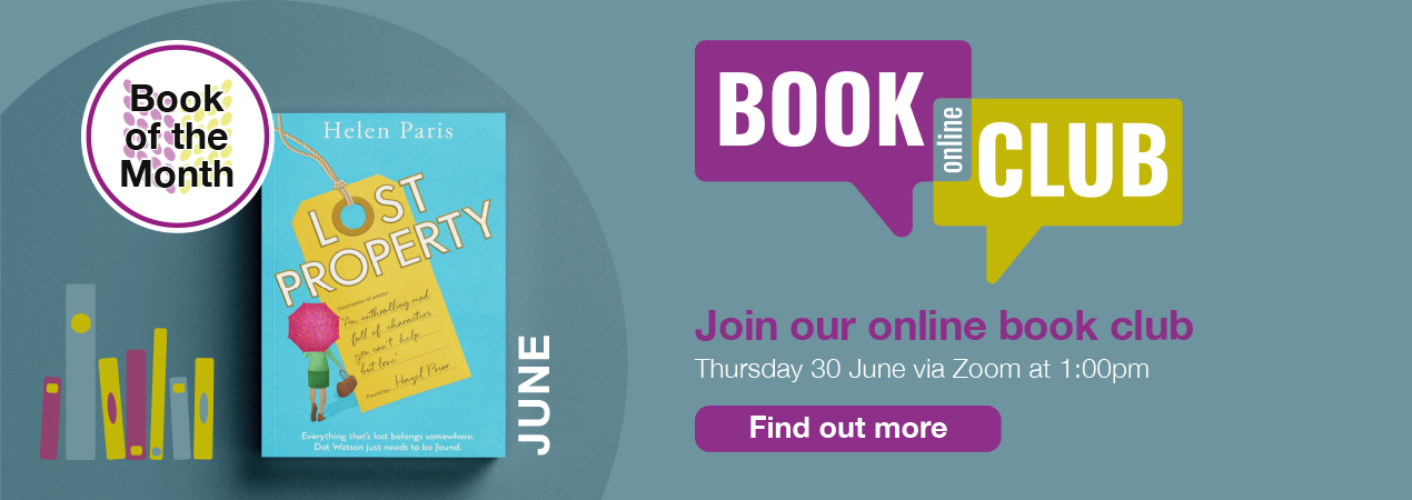 Join our Online Book Club. Find out  more.
