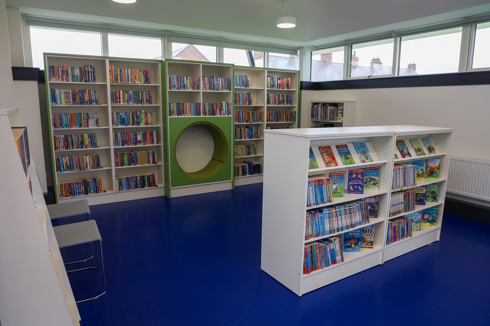 Bessbrook Library interior, children's section