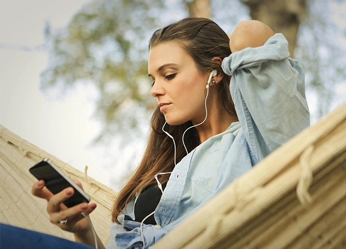 Feature tile showing eAudiobooks are available to borrow from Libraries NI