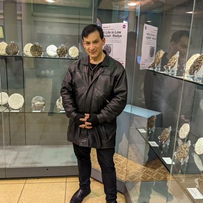 Belfast artist Farhad O'Neill displays exhibition in Belfast Central Library