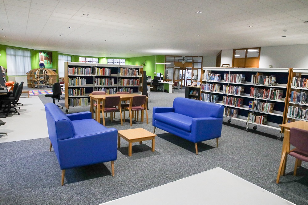 Creggan Library interior