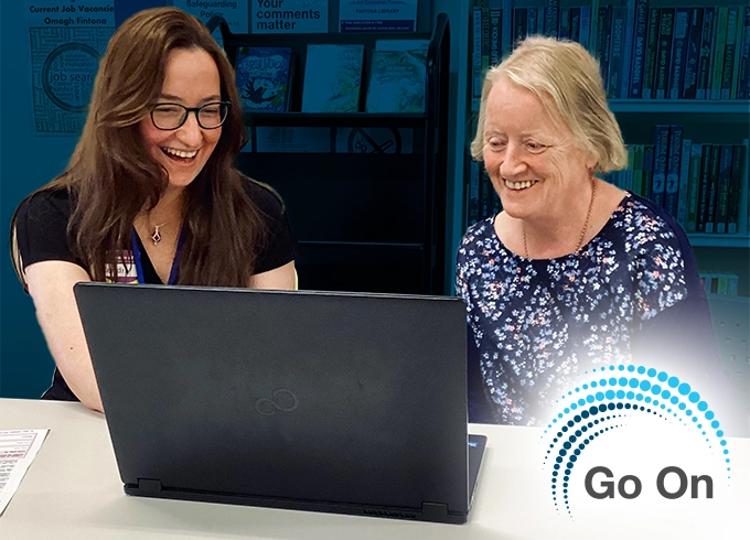 Feature tile 1 - Go On IT sessions are free in libraries