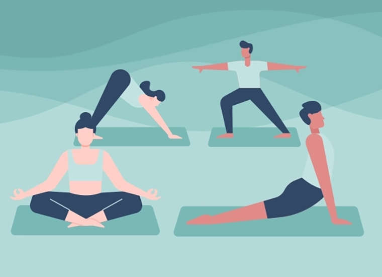 Highlight tile showing a picture of free Online Pilates via Zoom