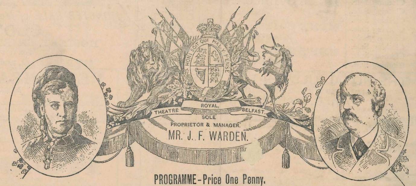Theatre Programme with Joseph Frederick Warden and his wife pictured on it