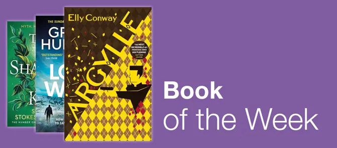 Home page small banner 1 - Book of the Week is Argyille by Elly Conway