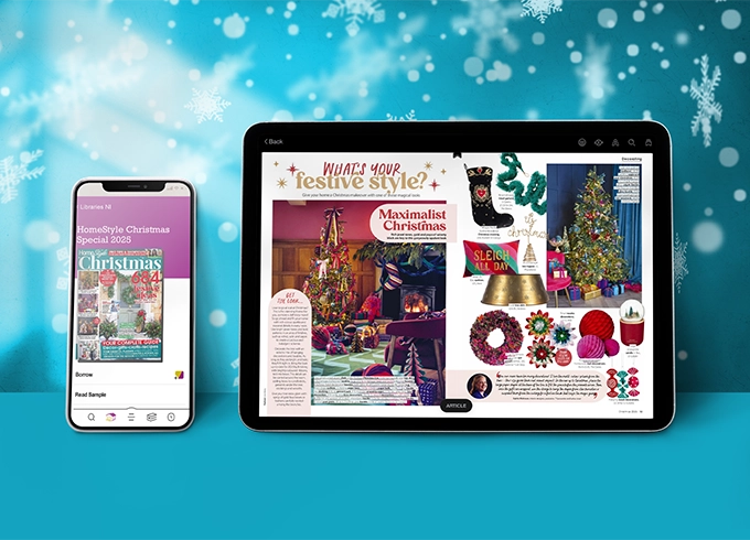 Feature tile showing the e-Mag of the Week which is the Homestyle Christmas Special. Link to download the e-Magazine