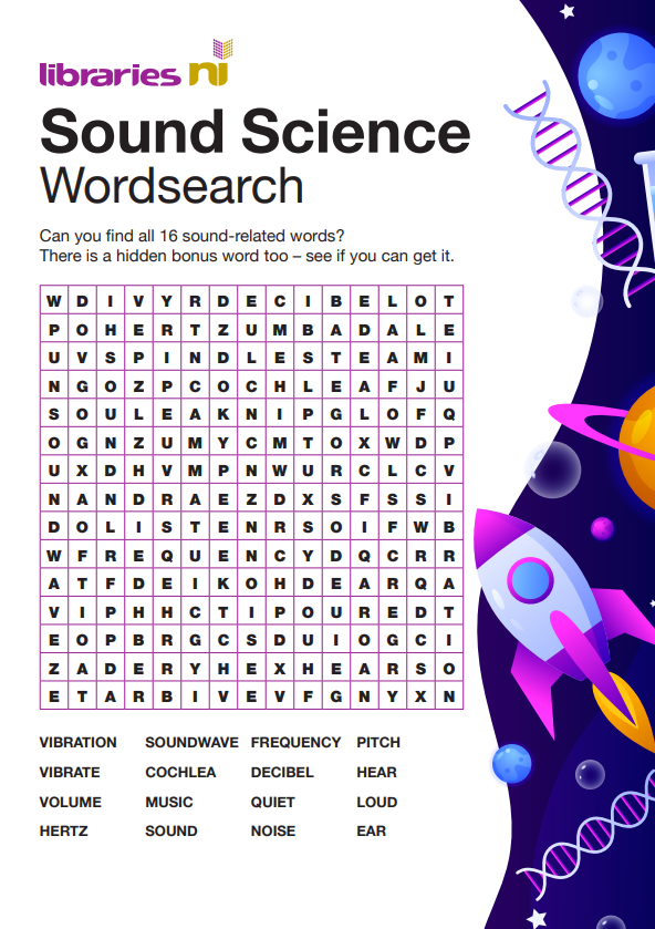 Sound Science Wordsearch