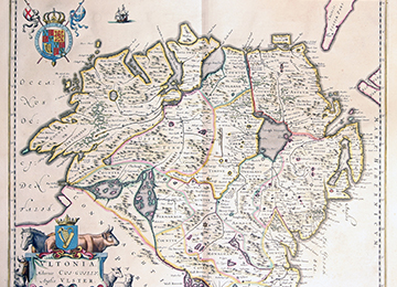Maps, Place Names And Surnames (Antiquarian Copyright Free Map)