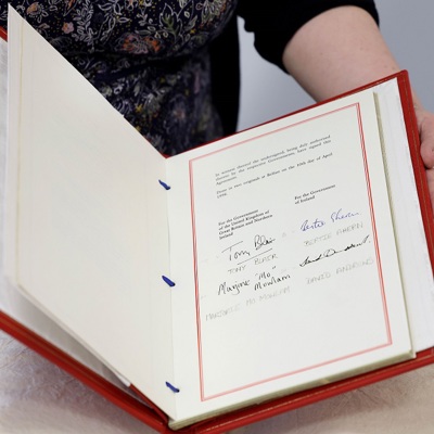 The Belfast Agreement on view at Omagh, Belfast Central and Derry Central libraries