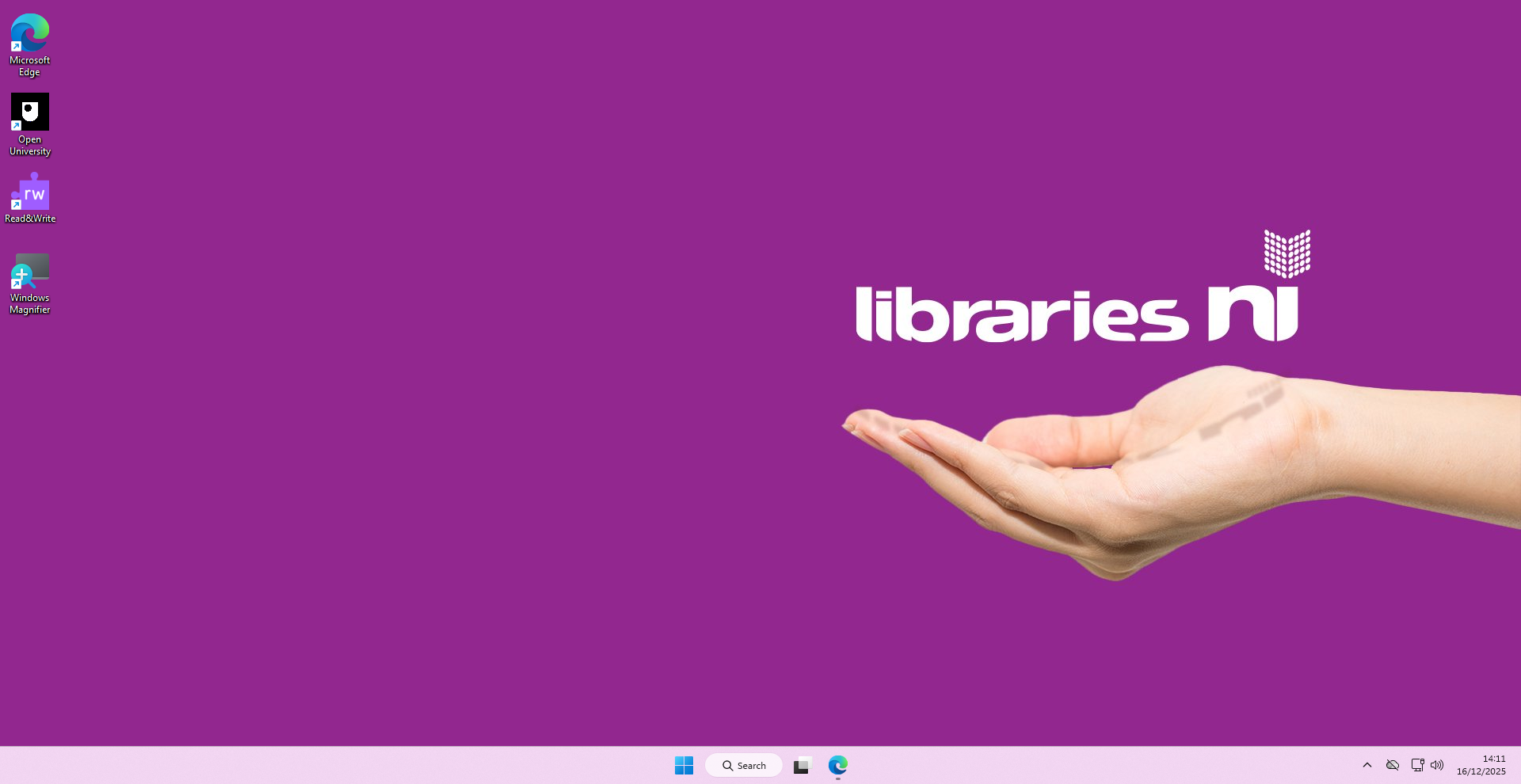 Full Desktop Screen On Public Access Computer