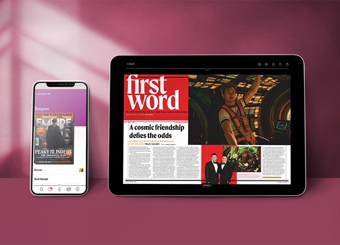 Feature tile showing Empire digital e-Magazine, available to borrow from Libraries NI