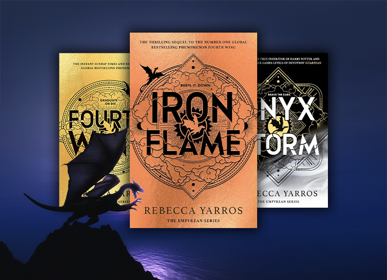 Highlight tile 4 - Books written by Rebecca Yarros. Borrow from Libraries NI