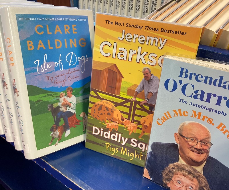 Memoir books from Clare Balding, Jeremy Clarkson and Brendan O'Carroll