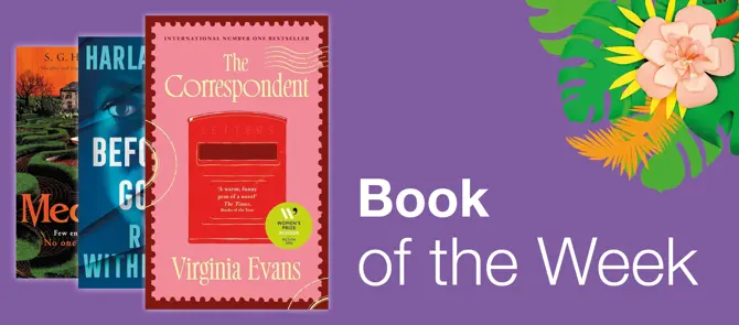 Book of the week is The Correspondent by Virginia Evans