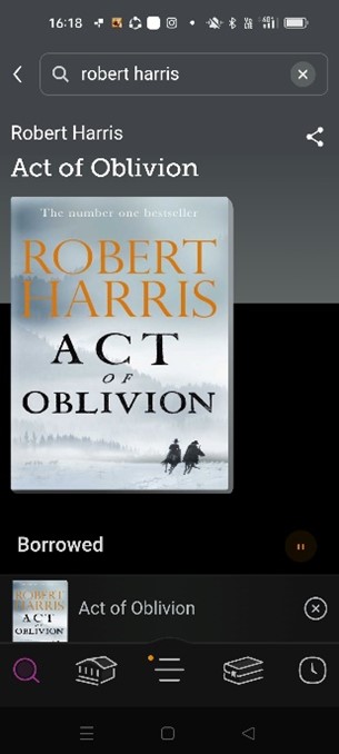 Act of Oblivion by Robert Harris