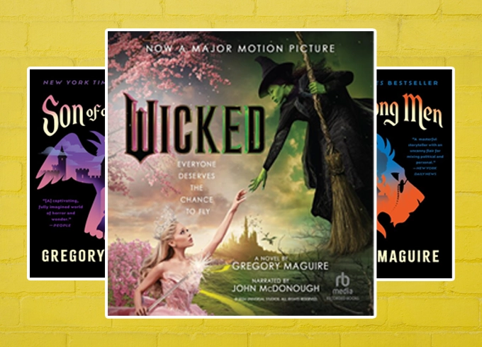 Book cover of Wicked by Gregory Maguire [this graphic is a home page Feature tile]