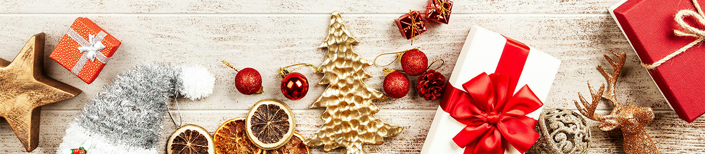 Festive Christmas decorations