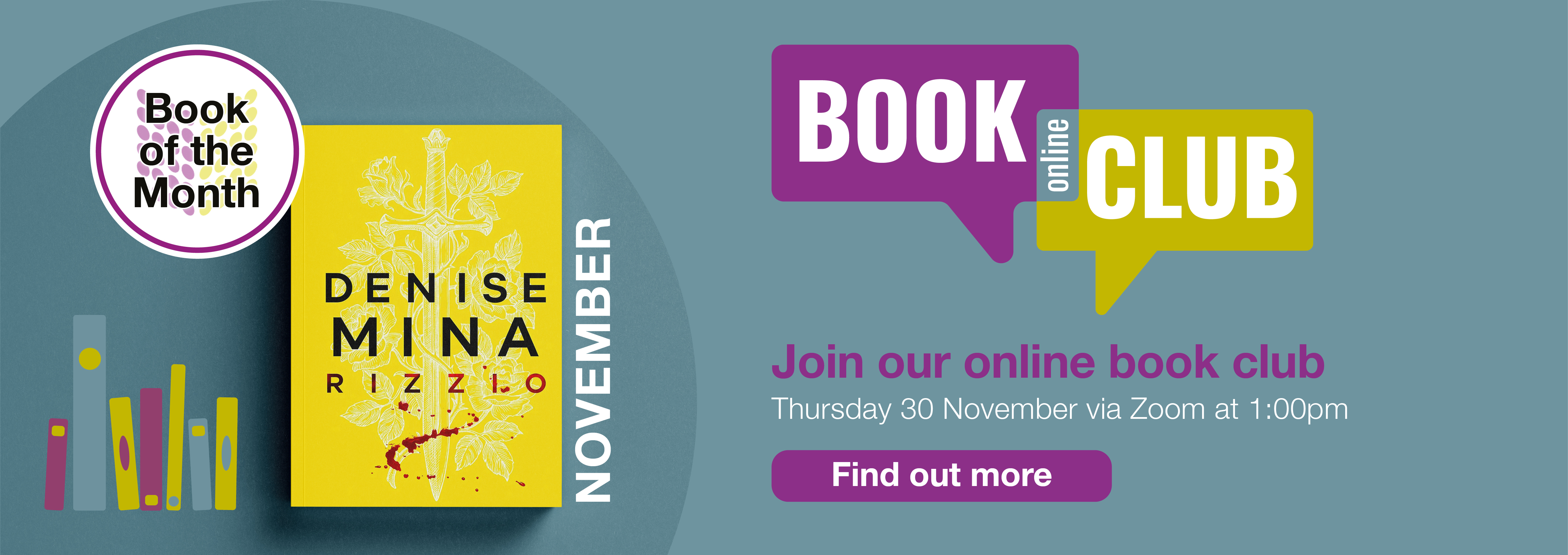 Book of the Month, Rizzio by Denise Mina, November 2023