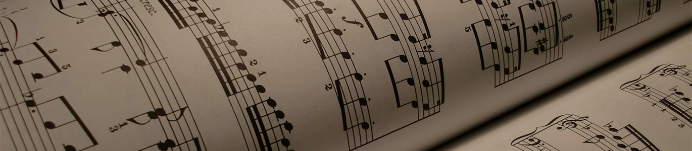 A photo of a musical manuscript