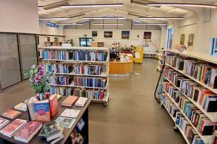 Image of the interior of Comber Library