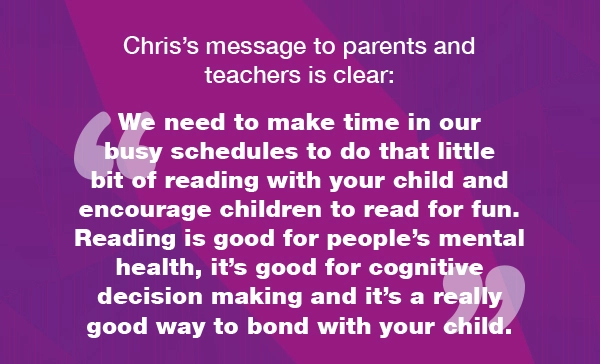 We need to make time in our busy schedules to do that little bit of reading with your child and encourage children to read for fun