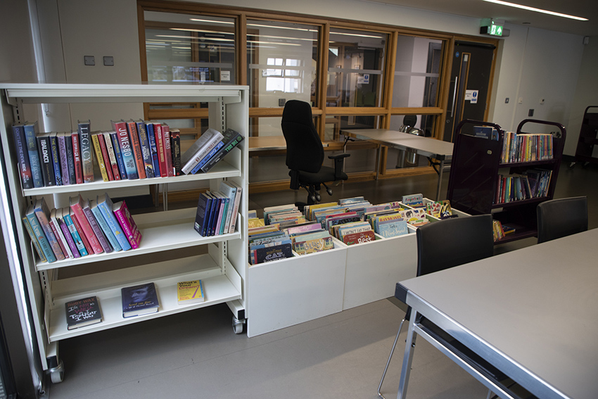 Book collection station in Ranfurly House