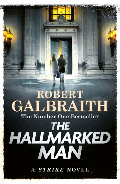 Book cover by The Hallmarked Man by Robert Galbraith