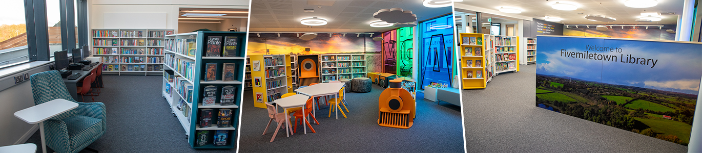 Fivemiletown Library interior photos