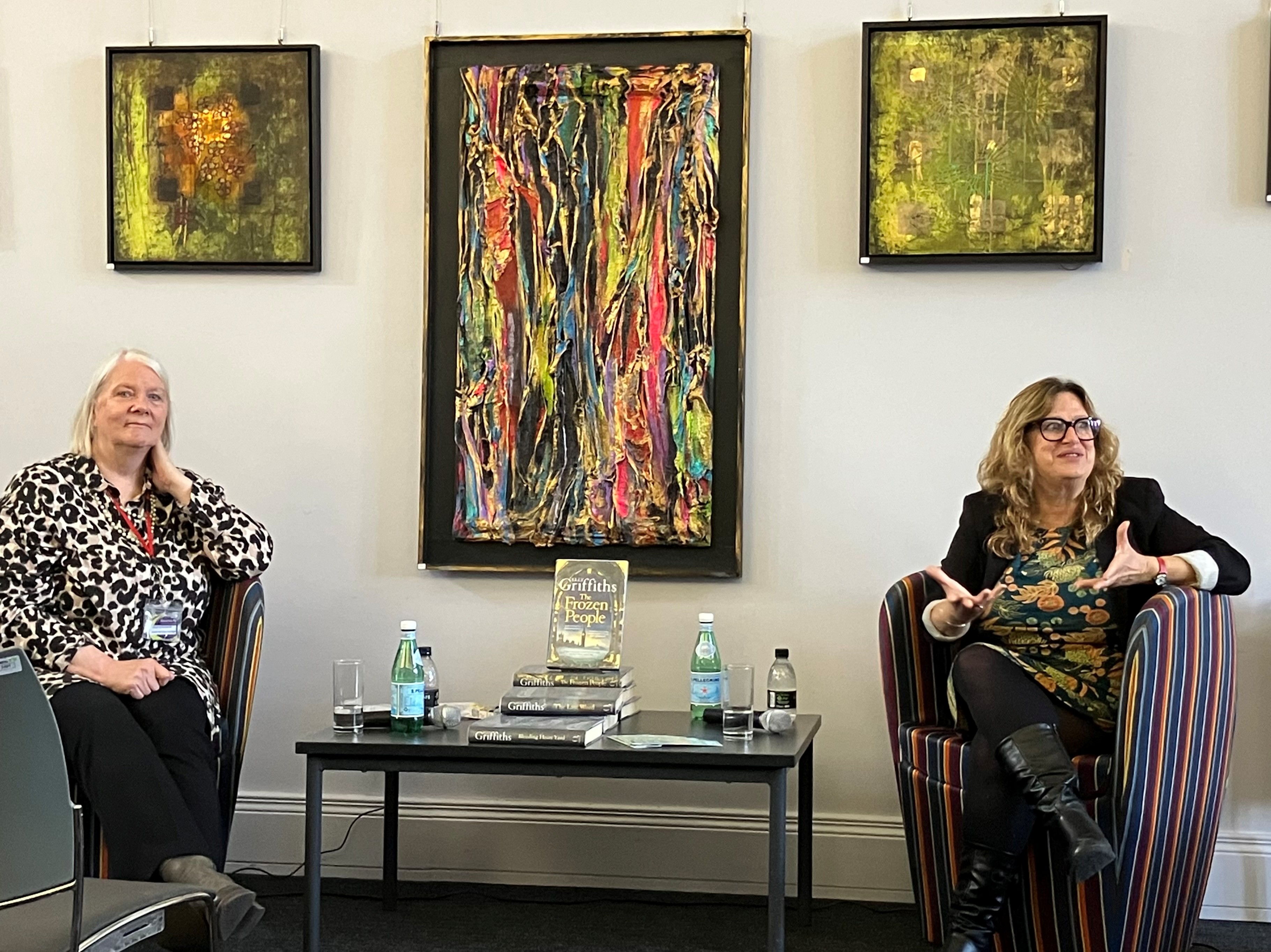 Elly Griffiths and Jillian