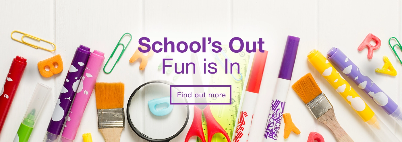 Home page banner 2 - Big Summer Read 2025 Events. School's out, fun is in. Find out more