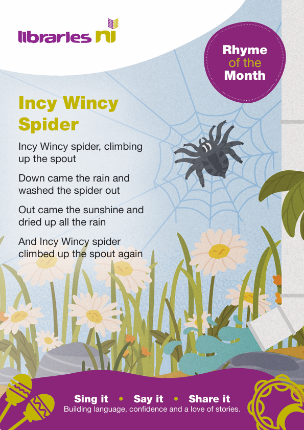 Incy Wincy Spider Rhyme Sheet Cover