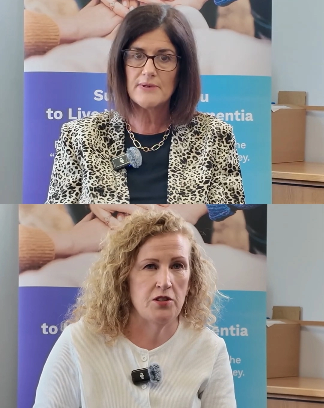 A photo of Sheena McSherry and Catherine McCorry, Dementia Navigator with the Southern Health and Social Care Trust