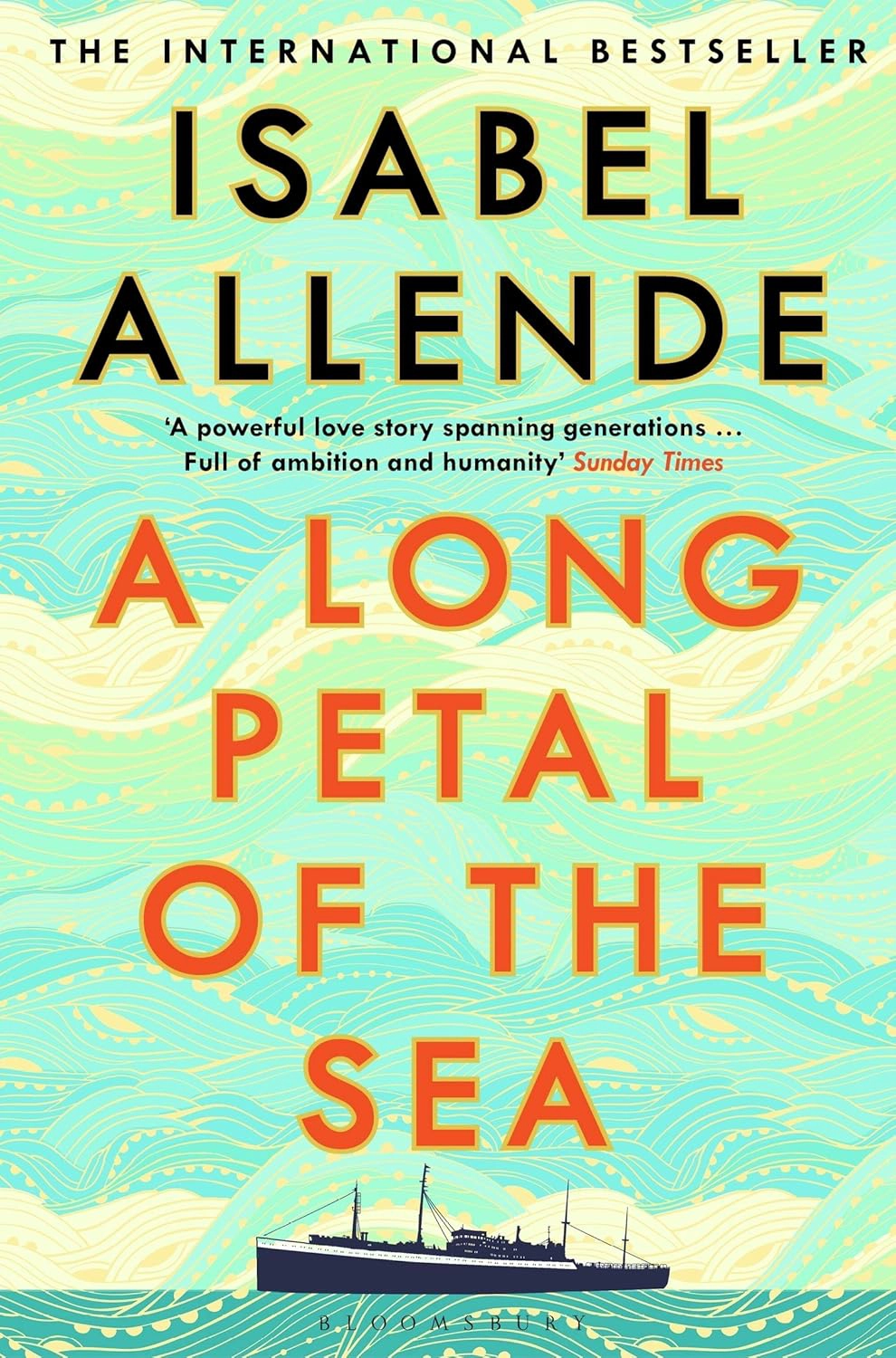Book cover of A Long Petal of the Sea by Isabel Allende