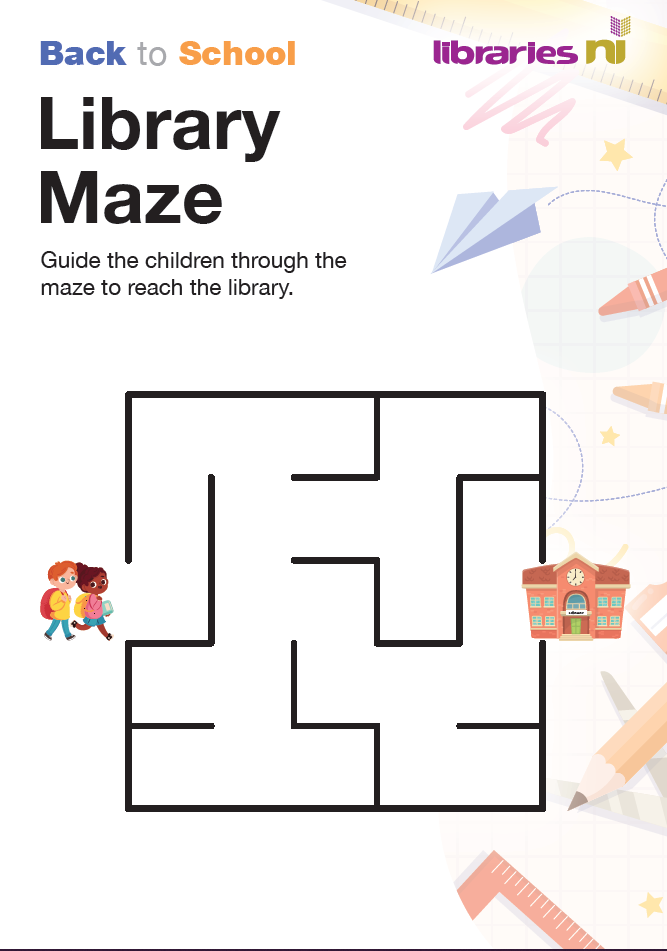 Back To School Library Maze