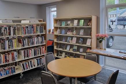 Books and Study Area in the library