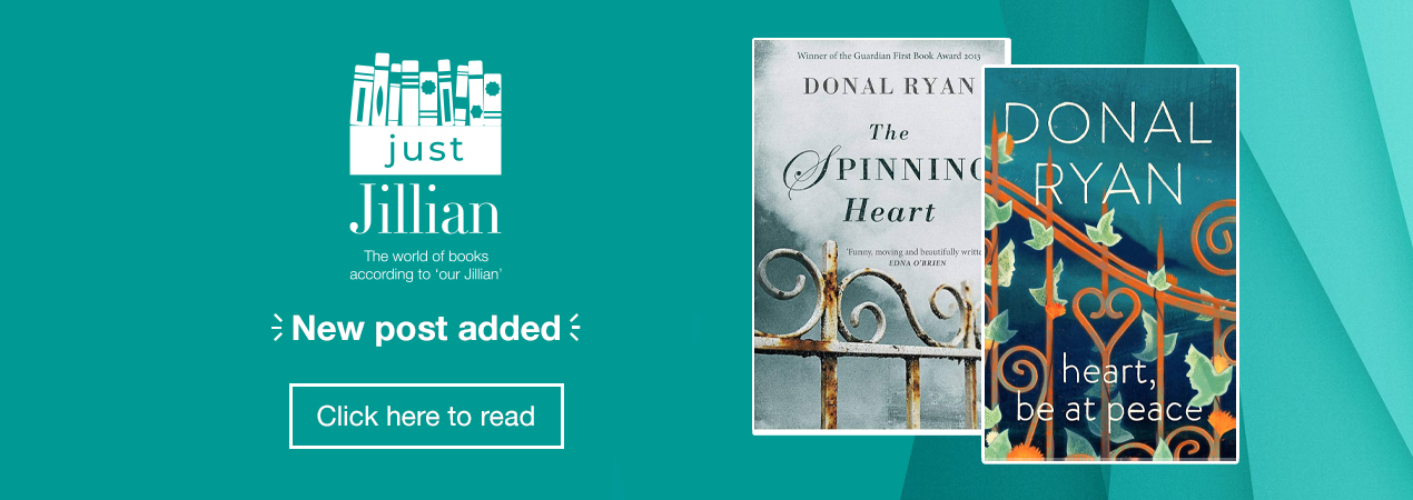 Home page banner 7 - Just Jillian blog - new post added featuring titles by Donal Ryan