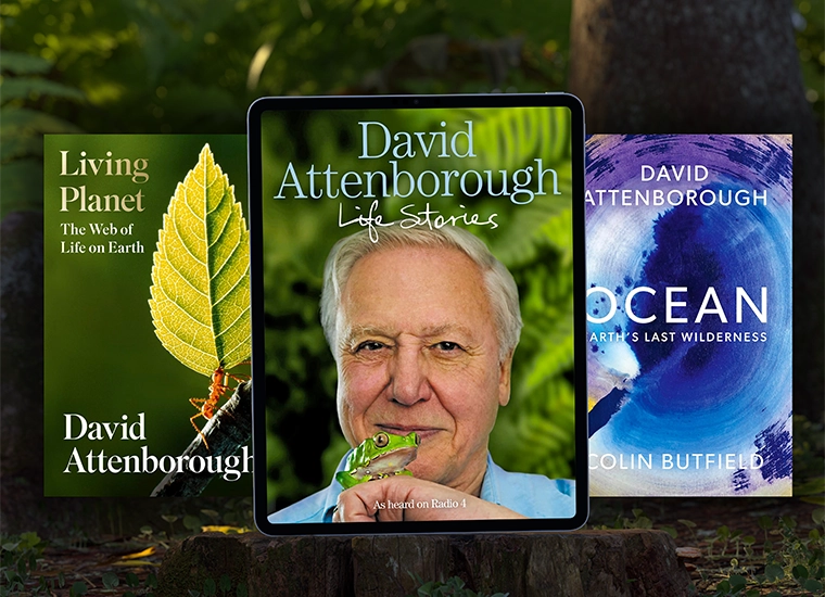 Highlight tile showing David Attenborough books