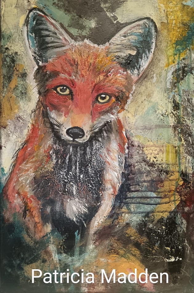 A painting of a fox