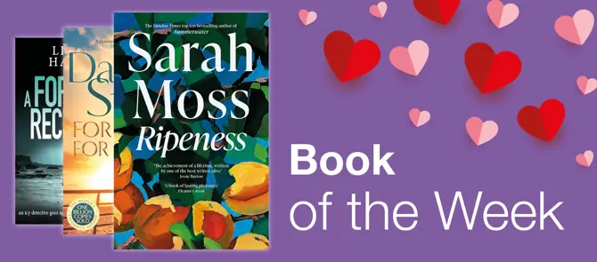 Small banner showing Book of the Week which is Ripeness by Sarah Moss
