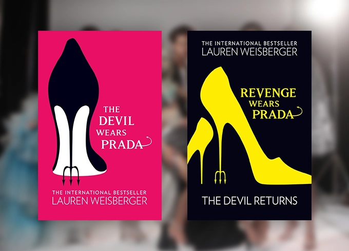 Feature tile showing the Devil Wears Prada novels by Lauren Weisberger