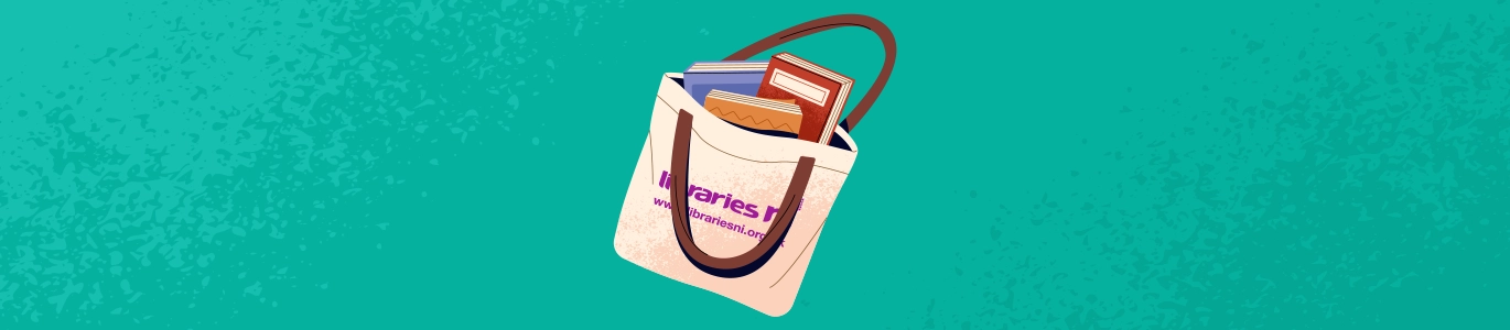 Tote bag filled with books