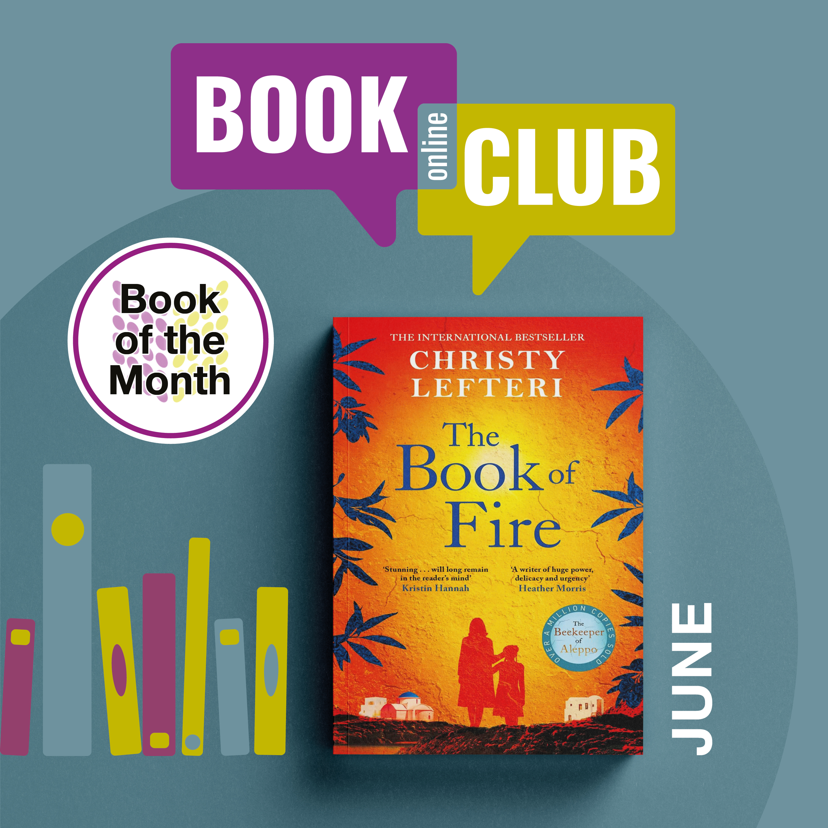 Online Book Club in June 2024 - The Book of Fire by Christy Lefteri