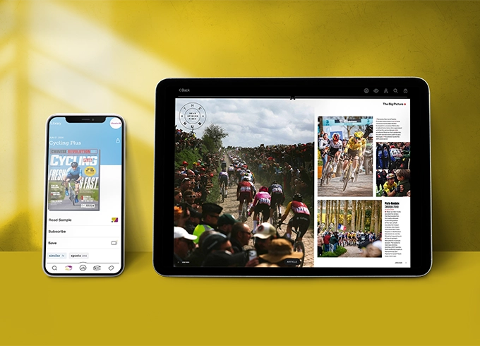 Feature tile showing the front cover of e-Magazine of the Week, Cycling Plus digital 