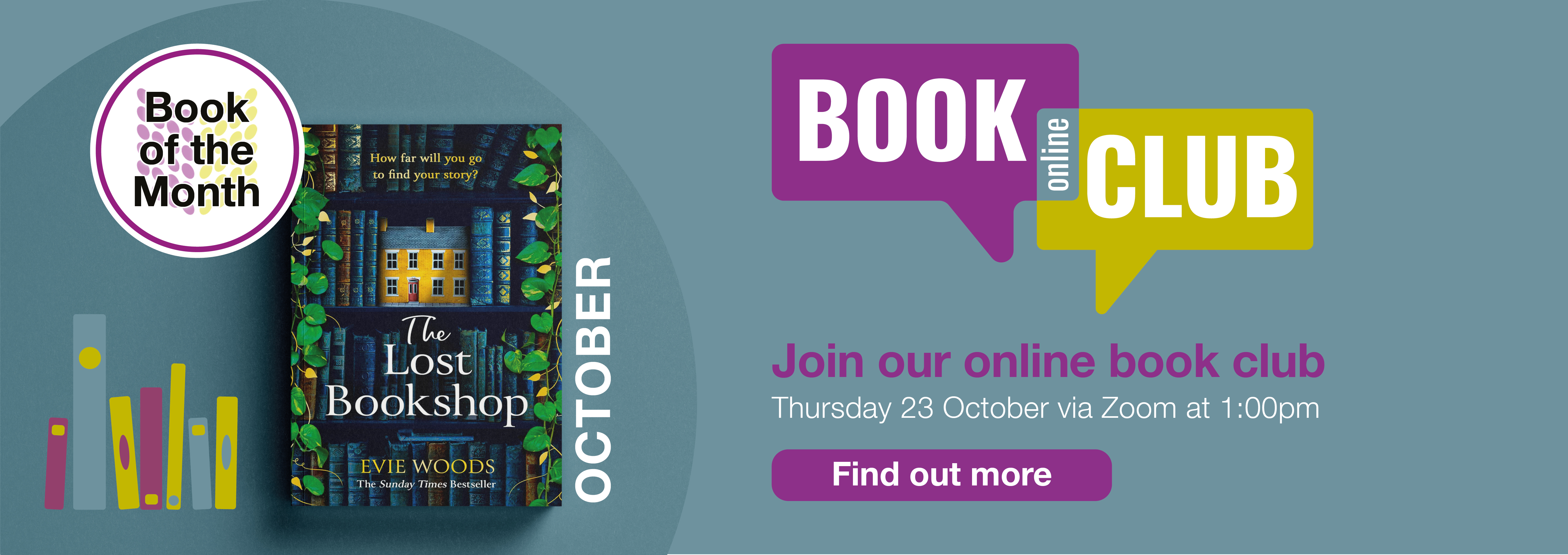 The Libraries NI Online Book Club in October 2025 [Home page banner 4]