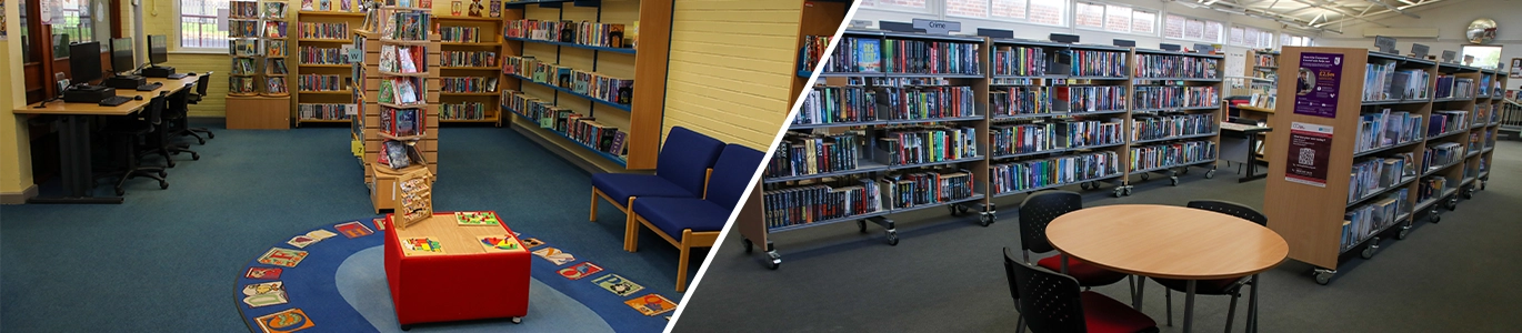 Photos of Rathcoole Library's interior