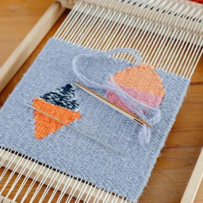 Weaving Workshop in Lisnaskea Library for Advance Care Planning Day