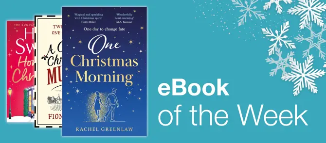 Small banner showing the e-Book of the Week which is One Christmas Morning by Rachel Greenlaw